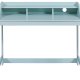 NORDIC LIVING COLLECTION Skrivbord i massivt tr� i salviagr�nt med rundade h�rn och kanter, praktiska fack och h�l f�r sladdar.