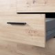 NORDIC LIVING COLLECTION CORBETO byr�, 1 d�rr, 4 l�dor, Artisan / antracit