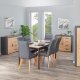 NORDIC LIVING COLLECTION Corbeto Artisan frist�ende hylla / antracit med 3 fack och 3 l�dor