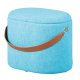NORDIC LIVING COLLECTION Dilia oceanbl� pall med PU-handtag, f�rvaringsutrymme och b�rrem