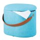 NORDIC LIVING COLLECTION Dilia oceanbl� pall med PU-handtag, f�rvaringsutrymme och b�rrem