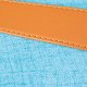 NORDIC LIVING COLLECTION Dilia oceanbl� pall med PU-handtag, f�rvaringsutrymme och b�rrem
