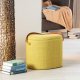 NORDIC LIVING COLLECTION Dilia pall, gulgr�n, med PU-handtag, f�rvaringsutrymme och b�rrem