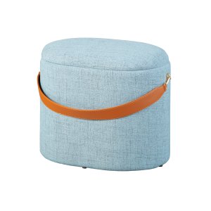 NORDIC LIVING COLLECTION Dilia pall, m�rkgr�, med PU-handtag, f�rvaringsutrymme och b�rrem