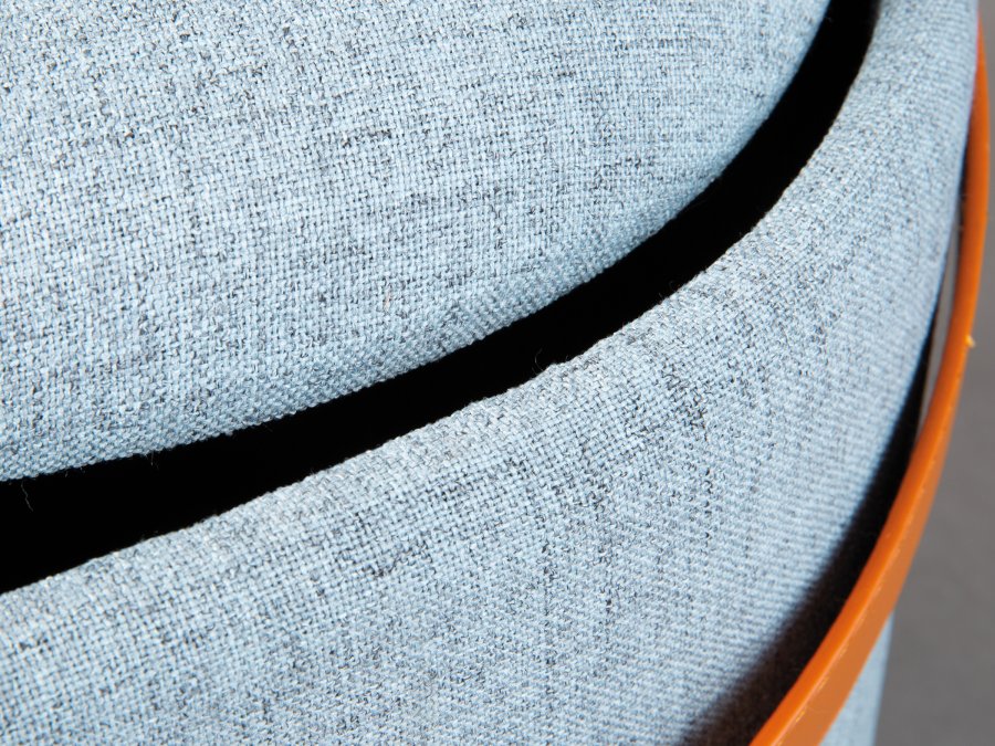 NORDIC LIVING COLLECTION Dilia pall, m�rkgr�, med PU-handtag, f�rvaringsutrymme och b�rrem