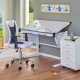 NORDIC LIVING COLLECTION Donny snurrstol, vit/svart, med armst�d, snurrsits, 5 lastberoende bromsade s�kerhetshjul, h�jdjusterbar via testad gasfj�der