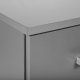 NORDIC LIVING COLLECTION Elenzio 4S byr�, grafitgr�, 4 l�dor och silverf�rgade handtag