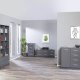 NORDIC LIVING COLLECTION Elenzio 4S byr�, grafitgr�, 4 l�dor och silverf�rgade handtag