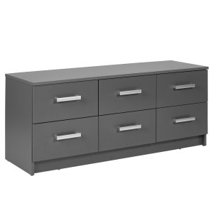 NORDIC LIVING COLLECTION Elenzio byr�, 6 l�dor, grafitgr�