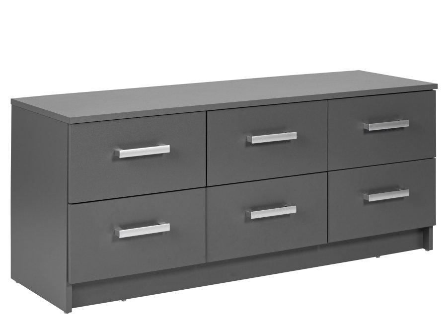 NORDIC LIVING COLLECTION Elenzio byr�, 6 l�dor, grafitgr�