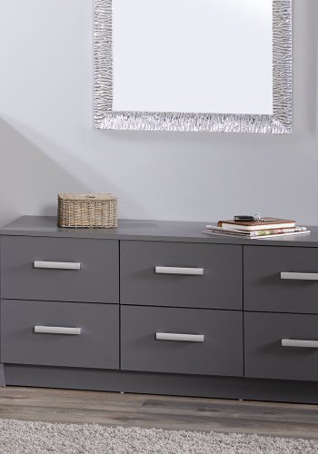 NORDIC LIVING COLLECTION Elenzio byr�, 6 l�dor, grafitgr�