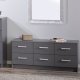 NORDIC LIVING COLLECTION Elenzio byr�, 6 l�dor, grafitgr�