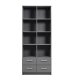 NORDIC LIVING COLLECTION Elenzio-hylla med 4 l�dor och 8 fack