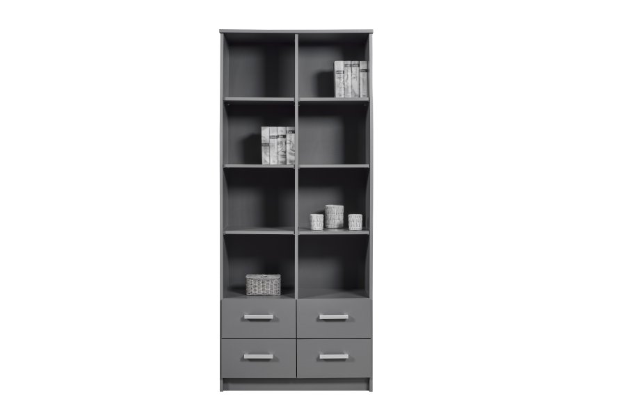 NORDIC LIVING COLLECTION Elenzio-hylla med 4 l�dor och 8 fack