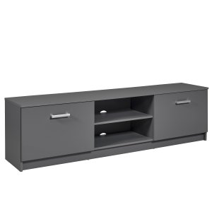 NORDIC LIVING COLLECTION Elenzio TV-skap har 2 hengslede d�rer og 2 �pne rom med kabelh�ndtering.