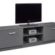 NORDIC LIVING COLLECTION Elenzio TV-skap har 2 hengslede d�rer og 2 �pne rom med kabelh�ndtering.