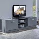 NORDIC LIVING COLLECTION Elenzio TV-skap har 2 hengslede d�rer og 2 �pne rom med kabelh�ndtering.