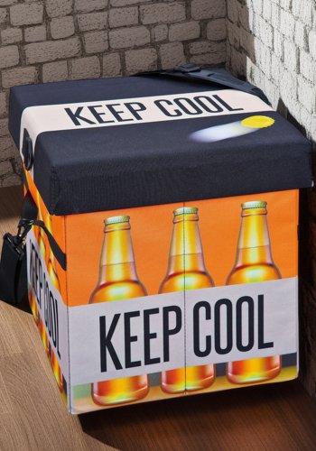 NORDIC LIVING COLLECTION Sammenleggbar �lkrakk Fanbox II med kj�lefunksjon og avtakbar b�restropp