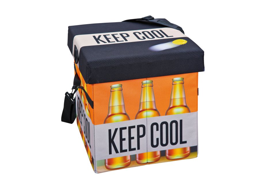NORDIC LIVING COLLECTION Hopf&auml;llbar &ouml;lpall Fanbox II med kylfunktion och avtagbar b&auml;rrem