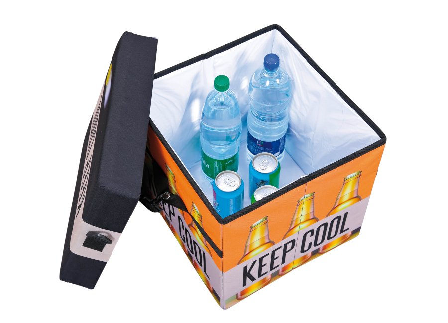 NORDIC LIVING COLLECTION Hopf&auml;llbar &ouml;lpall Fanbox II med kylfunktion och avtagbar b&auml;rrem