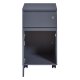 NORDIC LIVING COLLECTION L�sbar rullecontainer p� hjul i antrasitt med �n skuff og d�r