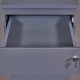 NORDIC LIVING COLLECTION L�sbar rullecontainer p� hjul i antrasitt med �n skuff og d�r