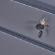 NORDIC LIVING COLLECTION L�sbar rullecontainer p� hjul i antrasitt med �n skuff og d�r