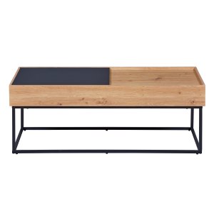 NORDIC LIVING COLLECTION Filora salongbord i svart eik med h�ndlaget finish og god plass p� bordplaten.