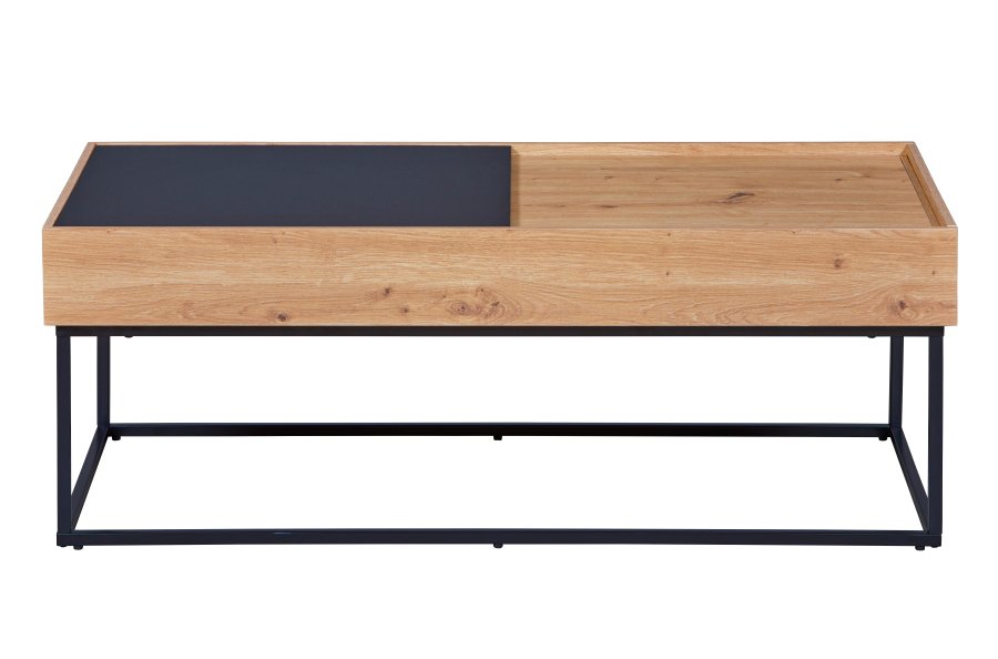 NORDIC LIVING COLLECTION Filora salongbord i svart eik med h�ndlaget finish og god plass p� bordplaten.