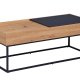 NORDIC LIVING COLLECTION Filora salongbord i svart eik med h�ndlaget finish og god plass p� bordplaten.