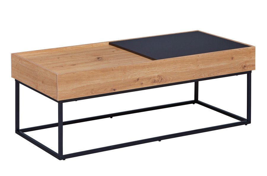 NORDIC LIVING COLLECTION Filora salongbord i svart eik med h�ndlaget finish og god plass p� bordplaten.