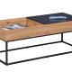 NORDIC LIVING COLLECTION Filora salongbord i svart eik med h�ndlaget finish og god plass p� bordplaten.