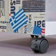 NORDIC LIVING COLLECTION Vitt sidobord med Flagcube-logotyp och 2 hyllor