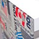 NORDIC LIVING COLLECTION Vitt sidobord med Flagcube-logotyp och 2 hyllor