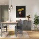 NORDIC LIVING COLLECTION  Massiv furusk�nk i lantlig stil med 3 d�rrar och 3 l�dor i gr� eklack