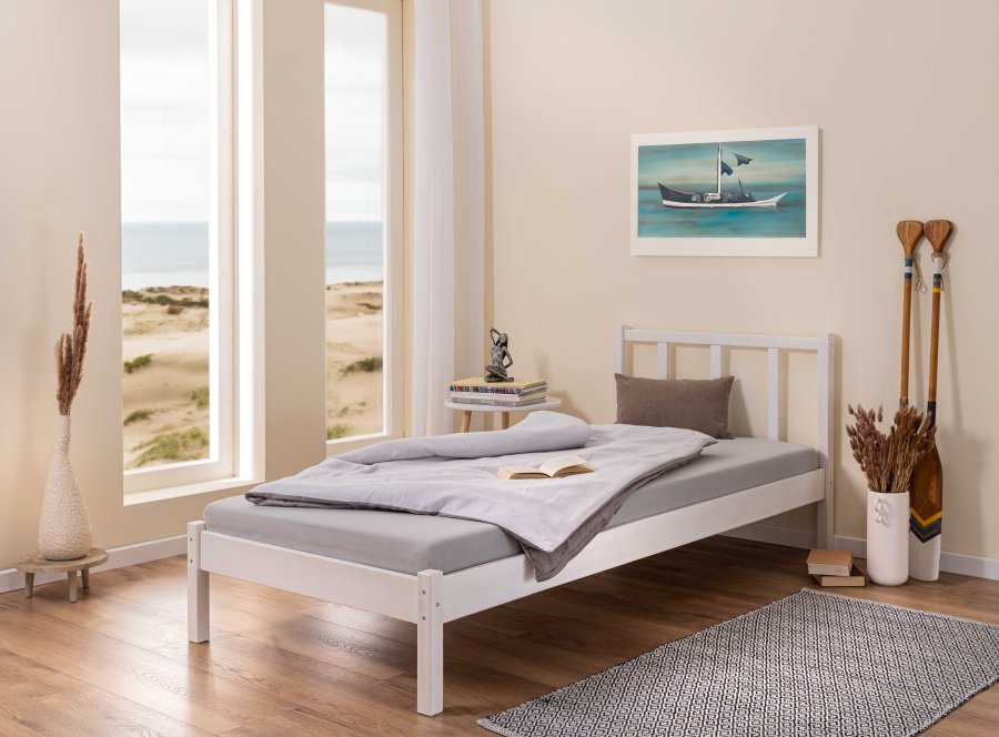 NORDIC LIVING COLLECTION Fredy seng 90 x 200 hvit