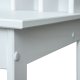 NORDIC LIVING COLLECTION HILDA skrivebord, heltre furu, hvitlakkert med avrundede hj�rner og kanter, med praktiske rom og kabelhull
