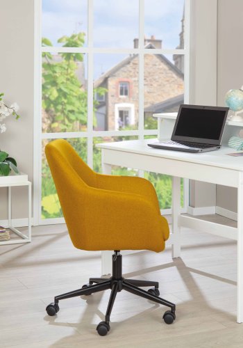 NORDIC LIVING COLLECTION HILDA skrivebord, heltre furu, hvitlakkert med avrundede hj�rner og kanter, med praktiske rom og kabelhull