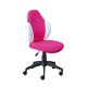 NORDIC LIVING COLLECTION  Jessi svingstol, bringeb�rfarget/hvit netting, med svingbart sete, 5 lastavhengige bremsede sikkerhetshjul og trinnl�s h�ydejustering