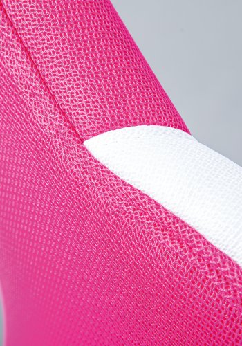 NORDIC LIVING COLLECTION  Jessi svingstol, bringeb�rfarget/hvit netting, med svingbart sete, 5 lastavhengige bremsede sikkerhetshjul og trinnl�s h�ydejustering