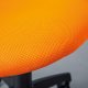 NORDIC LIVING COLLECTION  Jessi svingstol i oransje/gr�nn netting med roterende sete, 5 lastavhengige bremsede sikkerhetshjul og trinnl�s h�ydejustering
