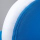 NORDIC LIVING COLLECTION Jessi svingstol, bl�/hvit, med svingbart sete, 5 lastavhengige bremsede sikkerhetshjul og trinnl�s h�ydejustering
