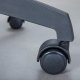 NORDIC LIVING COLLECTION Jessi svingstol, bl�/hvit, med svingbart sete, 5 lastavhengige bremsede sikkerhetshjul og trinnl�s h�ydejustering