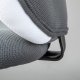 NORDIC LIVING COLLECTION  Jessi svingstol, m�rkegr�/hvit, med svingbart sete, 5 lastavhengige bremsede sikkerhetshjul og trinnl�s h�ydejustering