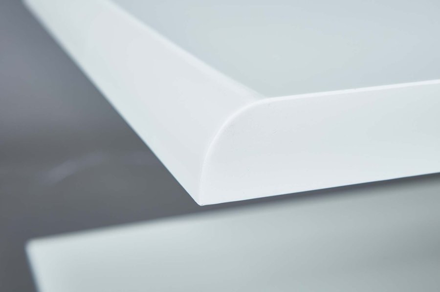 NORDIC LIVING COLLECTION Joliet salongbord, hvit/vill eik-look, med hjul