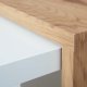 NORDIC LIVING COLLECTION Joliet salongbord, hvit/vill eik-look, med hjul