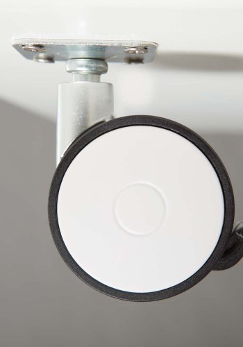 NORDIC LIVING COLLECTION Joliet salongbord, hvit/vill eik-look, med hjul