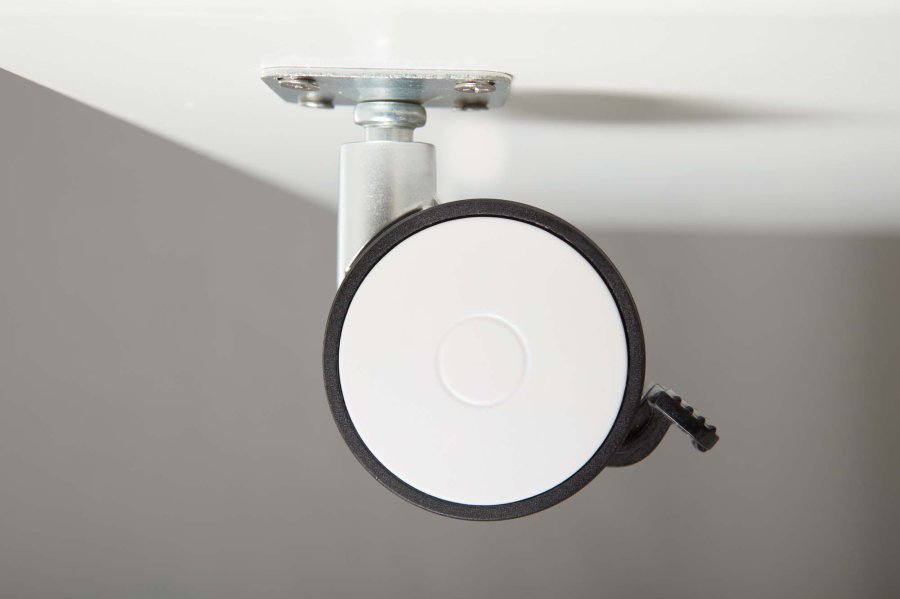 NORDIC LIVING COLLECTION Joliet salongbord, hvit/vill eik-look, med hjul