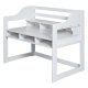 NORDIC LIVING COLLECTION Vitt barnbord tillverkat av massiv furu, h�jdjusterbart och med 6 fack