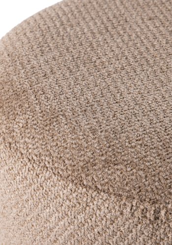 WOOOD Islen puff med svingbar fot Boucl&eacute; brun